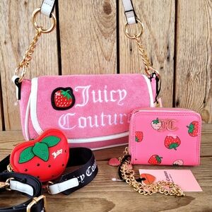 Juicy Couture Sweet N Juicy Pink Lemonade Handbag And Wallet